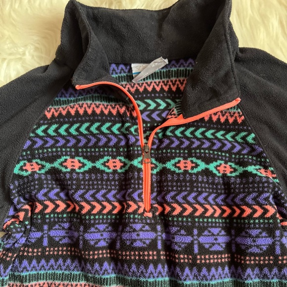 3/$20 Girls Columbia Fleece Half-Zip Pullover Size 10/12 - Picture 4 of 4